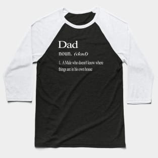 Dad Definition Father's Day Funny T Shirt Baseball T-Shirt